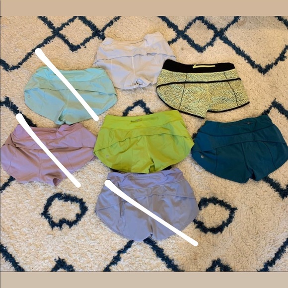 lululemon athletica Pants - Lululemon Shorts Bundle!! Size 6 Speed Up